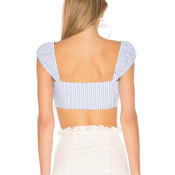 NWOT REVOLVE L’ACADEMIE The Catalina Top Sky Stripe S - Picture 3 of 9